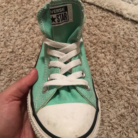 Turquoise Converse - Picture 3 of 4